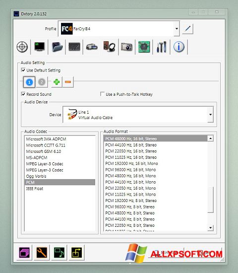 Képernyőkép Dxtory Windows XP