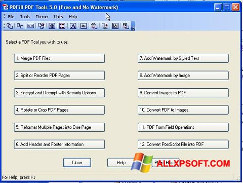 Képernyőkép Pdf995 Windows XP
