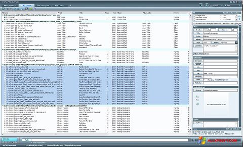 Képernyőkép TagScanner Windows XP