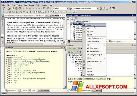 Képernyőkép Reflector Windows XP