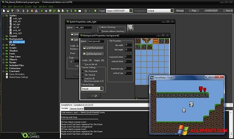 Képernyőkép GameMaker: Studio Windows XP