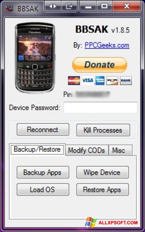 Képernyőkép BBSAK Windows XP