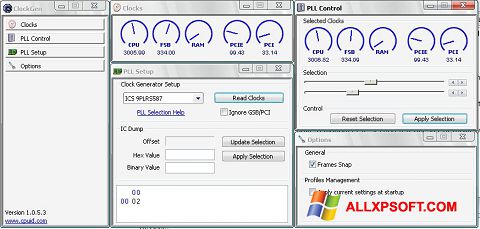 Képernyőkép ClockGen Windows XP