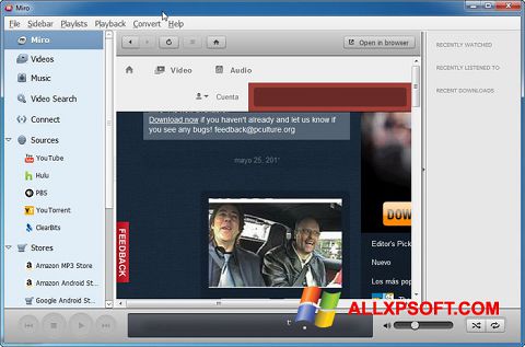 Képernyőkép Miro Windows XP