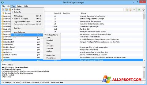 Képernyőkép ActivePerl Windows XP