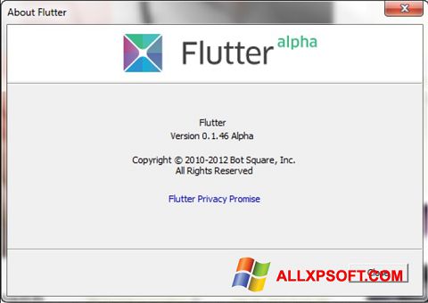 Képernyőkép Flutter Windows XP