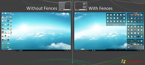 Képernyőkép Fences Windows XP