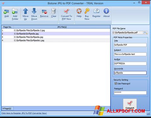 Képernyőkép Image To PDF Converter Windows XP