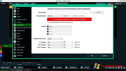 Képernyőkép vMix Windows XP