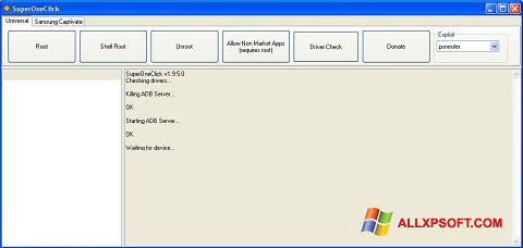 Képernyőkép SuperOneClick Windows XP