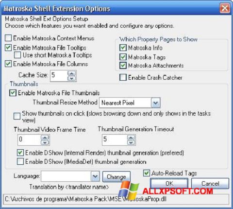 Képernyőkép Matroska Pack Full Windows XP