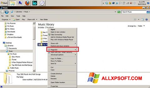 Képernyőkép MagicISO Windows XP