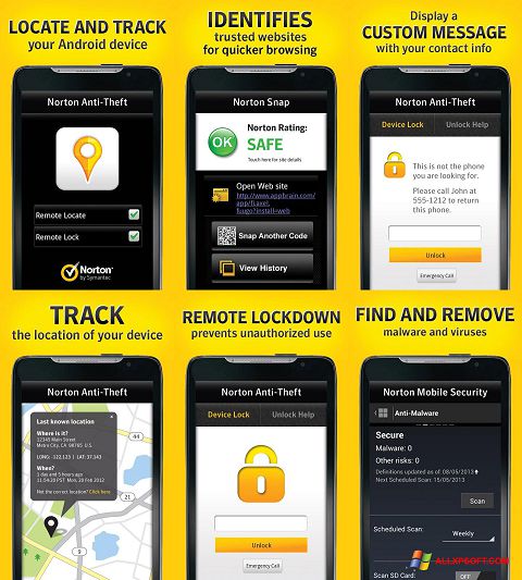 Képernyőkép Norton Mobile Security Windows XP