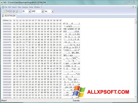 Képernyőkép HxD Hex Editor Windows XP