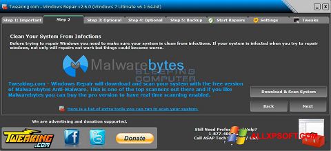 Képernyőkép Windows Repair Windows XP