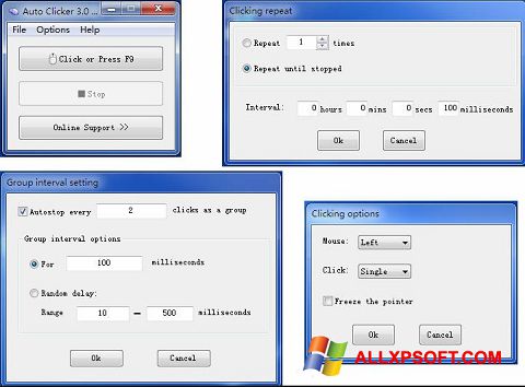Képernyőkép GS Auto Clicker Windows XP