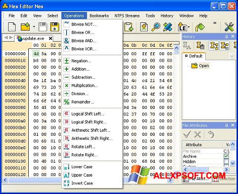 Képernyőkép Hex Editor Neo Windows XP