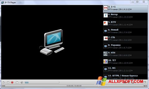 Képernyőkép IP-TV Player Windows XP