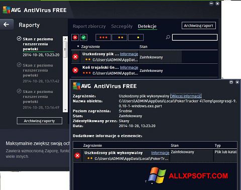 Képernyőkép AVG AntiVirus Free Windows XP