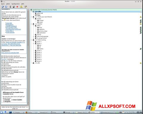Képernyőkép Mumble Windows XP