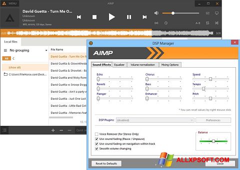 Képernyőkép AIMP Windows XP