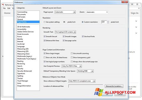 Képernyőkép Adobe Acrobat Reader DC Windows XP
