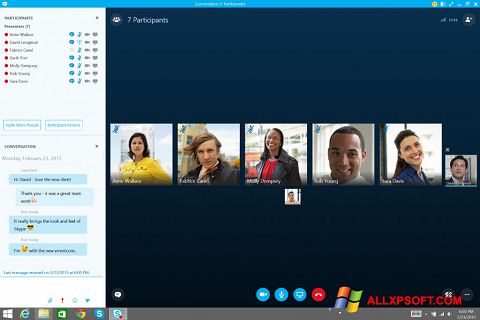 Képernyőkép Skype for Business Windows XP