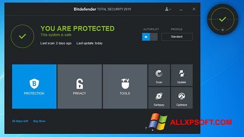 Képernyőkép Bitdefender Windows XP