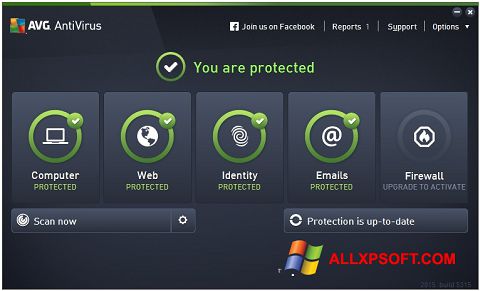 Képernyőkép AVG AntiVirus Pro Windows XP