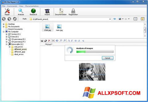 Képernyőkép RS File Recovery Windows XP
