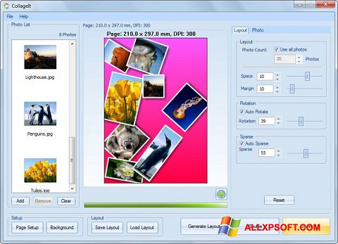 Képernyőkép CollageIt Windows XP