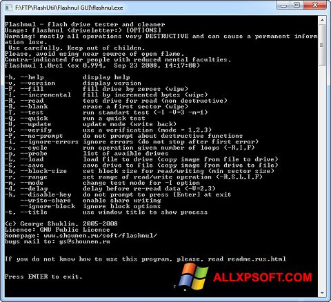 Képernyőkép Flashnul Windows XP