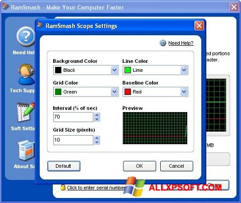 Képernyőkép RamSmash Windows XP