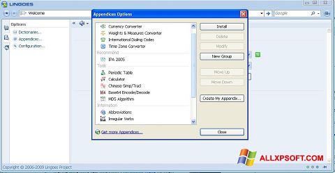 Képernyőkép Lingoes Windows XP