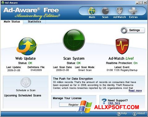 Képernyőkép Ad-Aware Free Windows XP