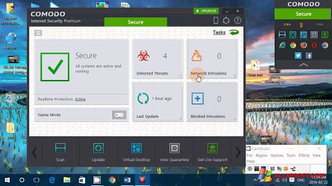 Képernyőkép Comodo Internet Security Premium Windows XP