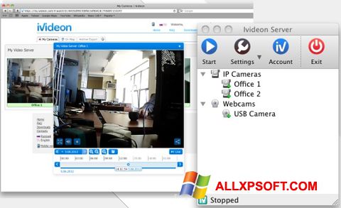 Képernyőkép Ivideon Server Windows XP
