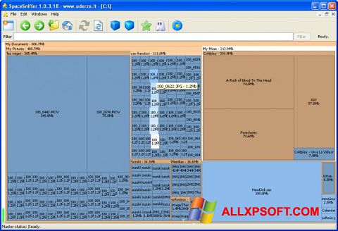 Képernyőkép SpaceSniffer Windows XP