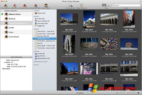 Képernyőkép iPhoto Windows XP