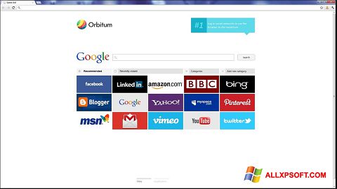 Képernyőkép Orbitum Windows XP