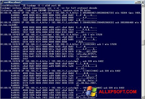 Képernyőkép TCPDUMP Windows XP