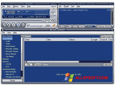 Képernyőkép Winamp Lite Windows XP