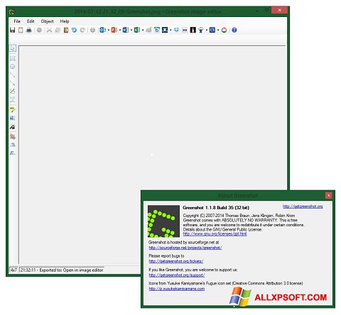 Képernyőkép Greenshot Windows XP