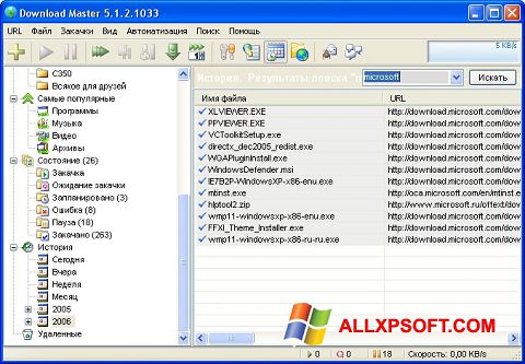 Képernyőkép Download Master Windows XP