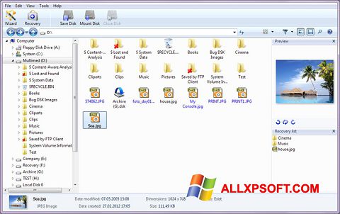 Képernyőkép Magic Photo Recovery Windows XP