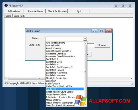 Képernyőkép PunkBuster Windows XP