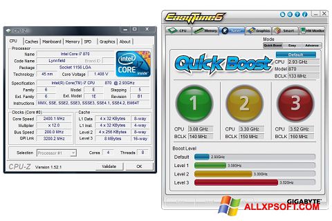 Képernyőkép EasyTune Windows XP