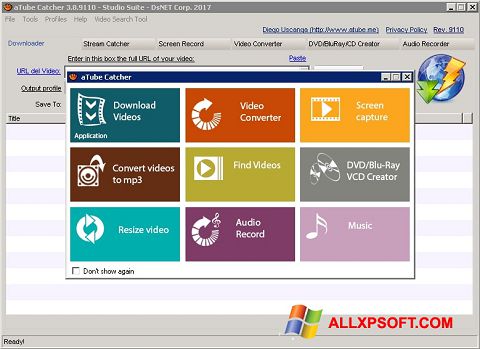Képernyőkép aTube Catcher Windows XP