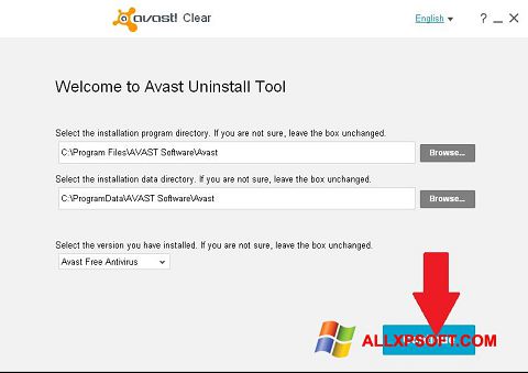 Képernyőkép Avast Uninstall Utility Windows XP