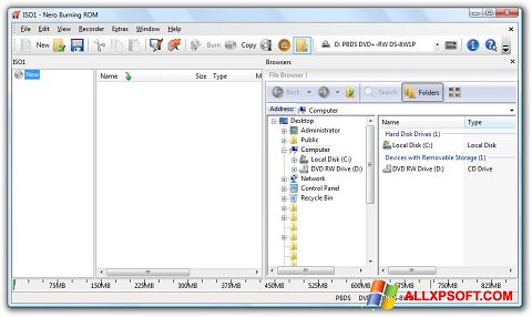 Képernyőkép Nero Burning ROM Windows XP